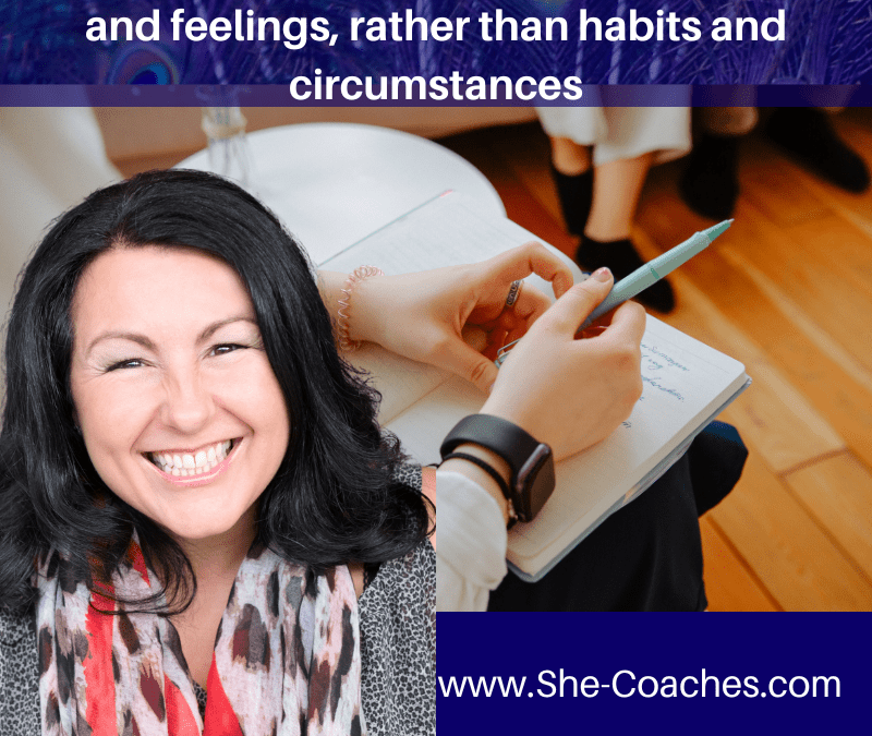 The difference between coaching beliefs and feelings, rather than habits and circumstances